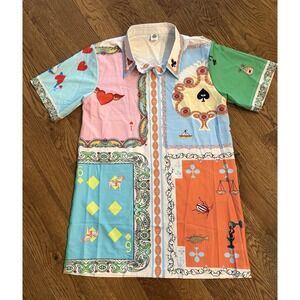Like My Choice Multicolor Rummy Shirt. Size S.